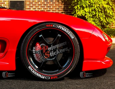 Tire Lettering For Mazda Tire Decal Stickers 16"- 22" SET 1.00" Fast Ship White - Image 1 of 2