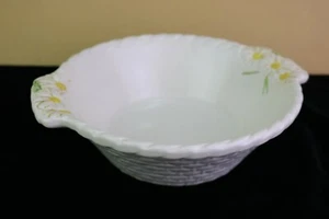 Cuenco para servir verduras vintage Poppy Trail Metlox esculpido margarita 9" MCM  - Imagen 1 de 3