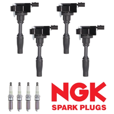 4x Bobina de encendido y 4x Bujía NGK Platinum para 2013-2019 ATS CTS Malibu UF680 Foto 1 de 4