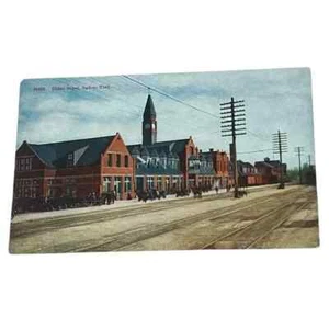 Postcard Union Depot Ogden Utah Railway Divided Back Card B537 - Picture 1 of 2