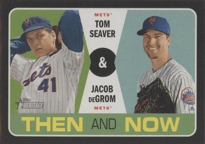 2020 Topps Heritage - Jacob deGrom Tom Seaver #TN-14