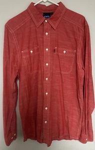 Camicia Kavu uomo GRANDE rossa con bottoni manica lunga ottimo stato - Foto 1 di 10