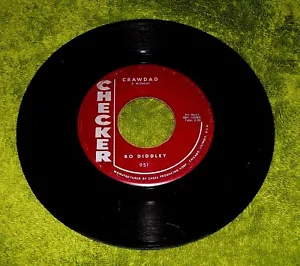1960 BO DIDDLEY CRAWDAD WALKIN TALKIN CHECKER RECORD VTG 45 VINYL BLUES ROCK BMI - Imagen 1 de 3