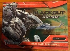2007 Topps Transformers the Movie Foil #6 of 10 Blackout Used Free Shipping