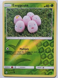 REVERSE HOLO Exeggcute 1/131 VLP Yuka Morii Clay Forbidden Light Pokemon Card - Picture 1 of 3
