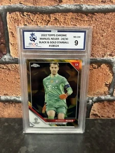 2021-22 Topps Chrome UCL Black & Gold Starball 24/30 Manuel Neuer #159 MGC 9 - Bild 1 von 4