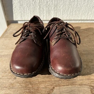 Scarpe Born donna taglia 6 Ravine Oxford pelle marrone punta tonda stringate W6540 - Foto 1 di 11