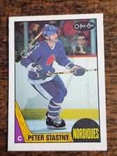 1987-88 O-PEE-CHEE NHL HOCKEY #21 PETER STASTNY QUEBEC NORDIQUES
