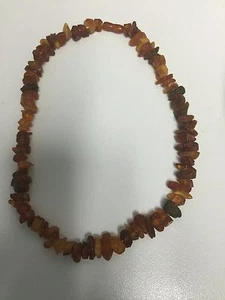 Natural Rough Baltic Amber Stone Butterscotch Egg Yolk Necklace 25grams - Foto 1 di 6