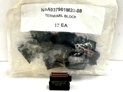 AMPHENOL AIR LB TERMINAL BLOCK NSA937901M20-08 00115-211-03 10 CONTACTS LOT OF 1 - Image 1 of 4