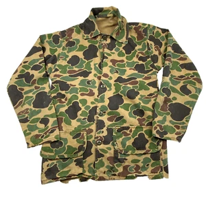 Chaqueta camuflada de piel de rana vintage para hombre pequeña peso tropical pato caza - Imagen 1 de 8