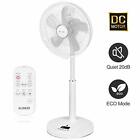 4UMOR Standing Pedestal Fan Quiet with Remote Control 9 Speeds 4 Operational