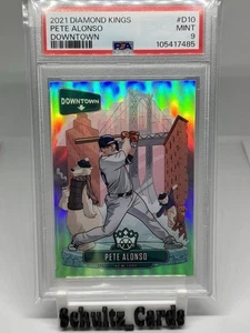 2021 Panini Diamond Kings Downtown Pete Alonso Downtown PSA 9 - Picture 1 of 2