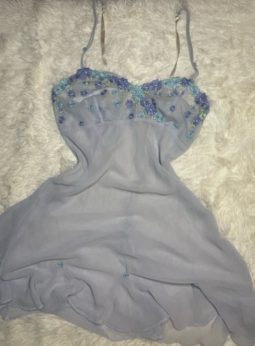 UNDERCOVER Abito da notte trasparente vintage Y2K Secret Treasures abito da festa delle fate pastello medio