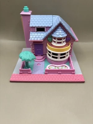 Polly Pocket 1993 Vintage Light-Up Bay Window House COMPLETE Bluebird - Image 1 of 4