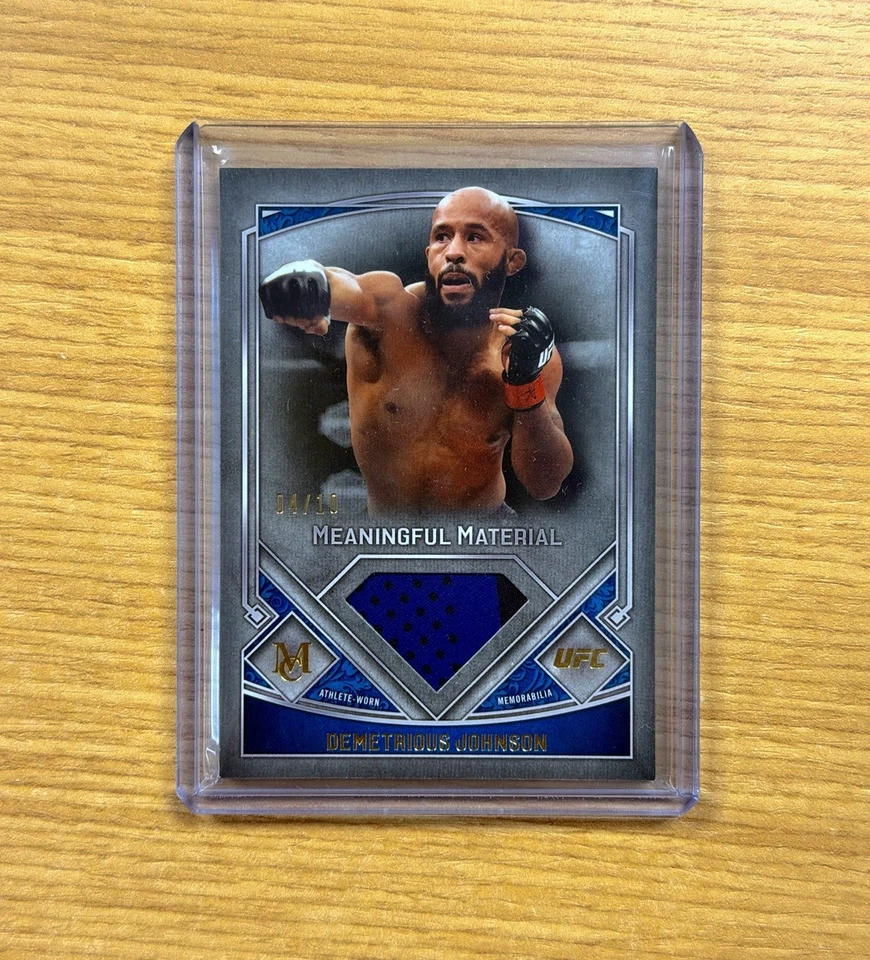 2017 UFC MUSEUM DEMETRIOUS JOHNSON MEANINGFUL MATERIALS 4/10 - Image 1 of 1