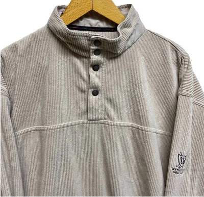 Play Dry от Greg Norman вельветовый пуловер LS, водоотталкивающий ветрозащитный мужской M - Изображение 1 из 4