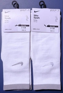 Nike SPARK Lightweight Reflective Crew Running Gym Socks DA3584-100 UK 13-15 - Picture 1 of 6