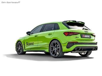 Impianto Completo Akrapovic Titan Ab OPF Audi RS3 8Y Sportback 1X Ovale Carbonio - Immagine 1 di 4