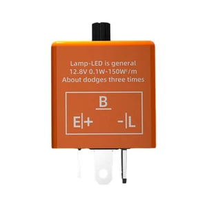 Motorrad-LED-Blinkrelais, 3-polig, 12 V, universell für Blinker, - Bild 1 von 3