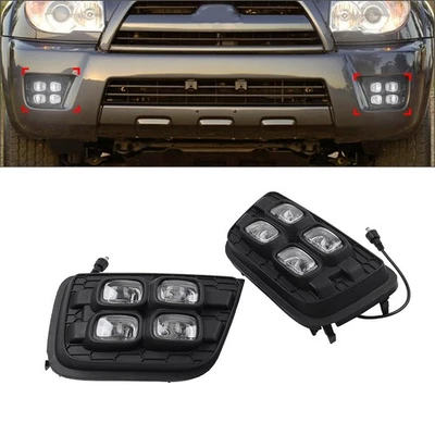 2pcs Daytime Running Light With Yellow Turn Signal For Toyota 4Runner 2006-2009 - Image 1 of 4