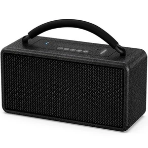 Portable Bluetooth Speaker: 80W (Peak), 20H Playtime, Wireless Big Wood Boomb... - Picture 1 of 9
