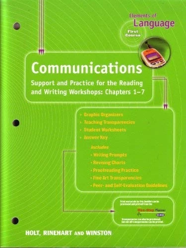 ELEMENTS OF LANGUAGE, GRADE 7 COMMUNICATIONS: HOLT - Image 1 of 1