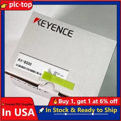 KEYENCE KV-8000 Programmable Controller PLC CPU Unit Module New  US Free TAX - Image 1 of 3