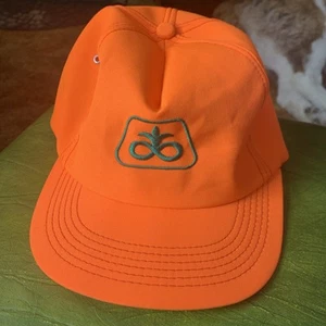 Vintage K-Products Pioneer Seed Blaze Orange Snapback Hat, Farm Cap Hunting - Picture 1 of 7