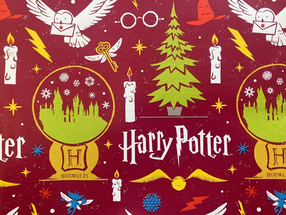 Harry Potter Gift Wrapping Paper Christmas 32.5 Sq Ft Will Be Shipped Fold/Flat - Image 1 of 1