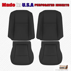 Fits 2003 2004 2005 Honda Pilot Driver Passenger Perforated Leather Cover Black - Bild 1 von 16