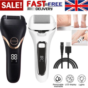 Electric Foot File Pedicure Feet Hard Skin Foot Scraper Dry Dead Skin Remover UK - Picture 1 of 9