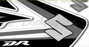SUZUKI DR650 GRAPHIC KIT DECALS WHITE 2012 GRAPHICS - Picture 1 of 4