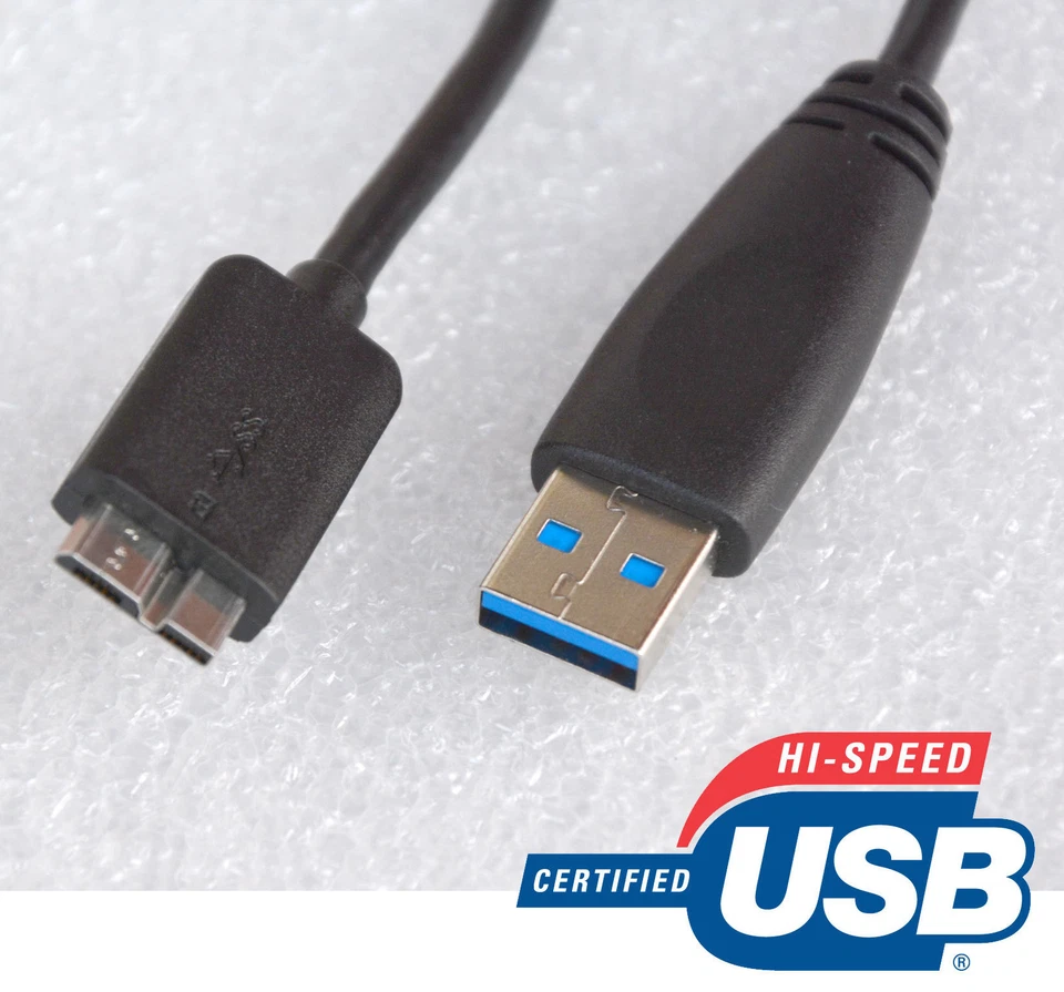 47cm Cable Adapter Charging Seagate Goflex USB 3.0 Micro B USB3 -> Micro-B - Image 1 of 1
