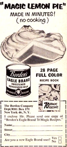 Borden's Eagle Brand Milk Magic Lemon Pie Recipe Book Vintage Print Ad 1953 - Picture 1 of 4