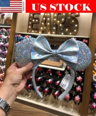 Diadema Espejo Mágico Edición Cenicienta Orejas de Minnie Plateadas Parques Disney EE. UU. Foto 1 de 4