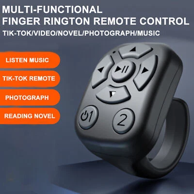 Remote Control Scrolling Ring, Fingertip Video Mobile Phone Bluetooth Controller - Image 1 of 4