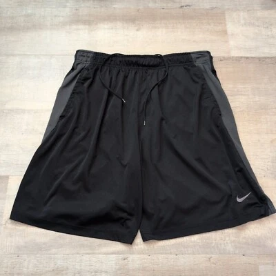 Pantalones Cortos de Gimnasio Vintage Nike Para Hombres XL Travis Scott Mini Swoosh Sobre la Rodilla Negros Foto 1 de 4