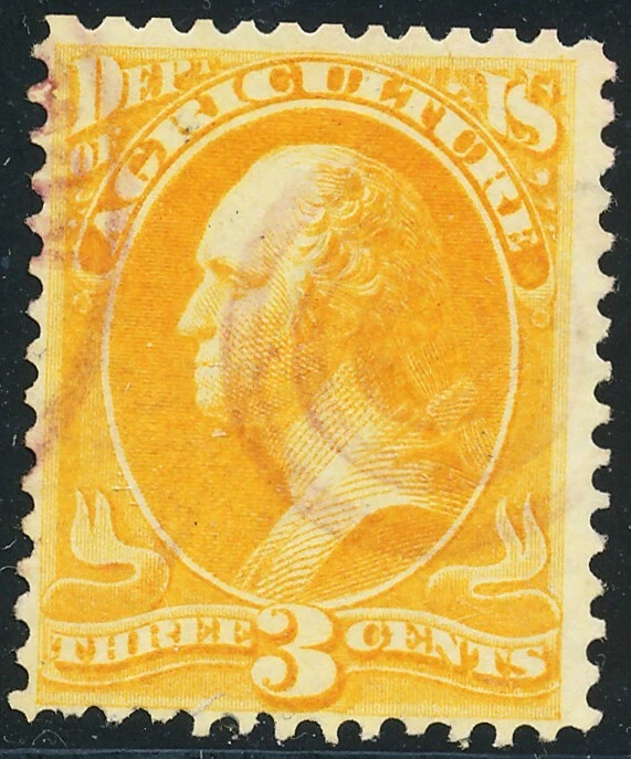 US Sc O3 F- VF usado con objetivo violeta claro canc1873 3c Ag. Cat. $18,50 [JHC] Foto 1 de 1
