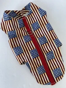 Patriotic, 4th of July, Dog Harness. Handmade. Small. NEW. Adjustable - Picture 1 of 8