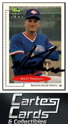 Matt Franco 1991 Classic Best #134 Spirits TTM/IP Signed Autographed - Image 1 of 2