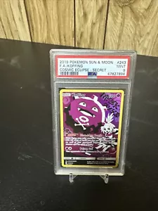PSA 9 Koffing Full Art Secret Rare 243/236 Pokemon TCG Cosmic Eclipse - Picture 1 of 3