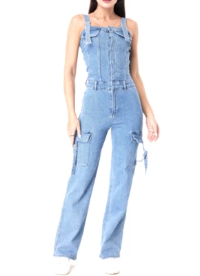 Laulia Damen Jeansoverall Cargooverall stretch Gr.36 - Bild 1 von 2