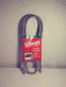 Fluidmaster 6W72 Dishwasher 72-Inch Water Supply Connector, Elbow Included. G - Picture 1 of 2