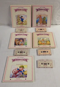 Set of 5 - Talking Mother Goose Tapes & Books - Worlds of Wonder - Fairy Tales - Picture 1 of 2