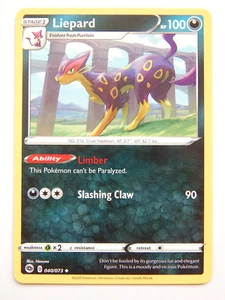 Liepard 040/073 (NM, Pokemon Card, Champion's Path, 2020, Darkness, Uncommon) - Picture 1 of 2