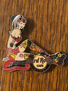 Hard Rock Cafe Miami 2010 Sexy Red & Orange Roller Derby Pin LE 300 - Bild 1 von 1
