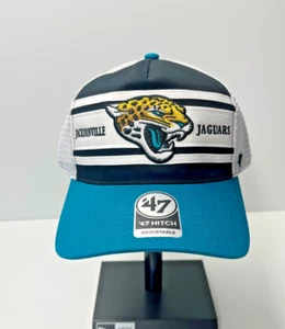 47 Brand Jacksonville Jaguars Gridiron Super Stripe '47 Hitch NFL Branded Hat - Picture 1 of 2