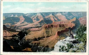 1920s Fred Harvey AZ Postcard No Mans Land Hermit Trail Pima Point Phostint - Picture 1 of 4