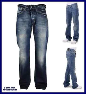 jeans g star raw uomo pantaloni regular fit larghi hip hop rap bootcut w31 w32 - Foto 1 di 10
